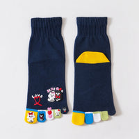 Cartoon-Socken Mit Fünf Zehen