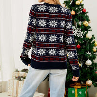 Lässiger Weihnachtlicher Strickpullover