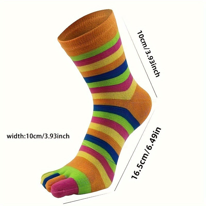 Bunte Fünf-Zehen-Socken