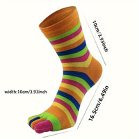 Bunte Fünf-Zehen-Socken