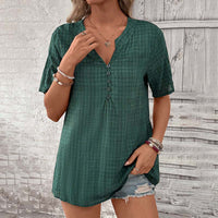 Vintage Karierte Bluse