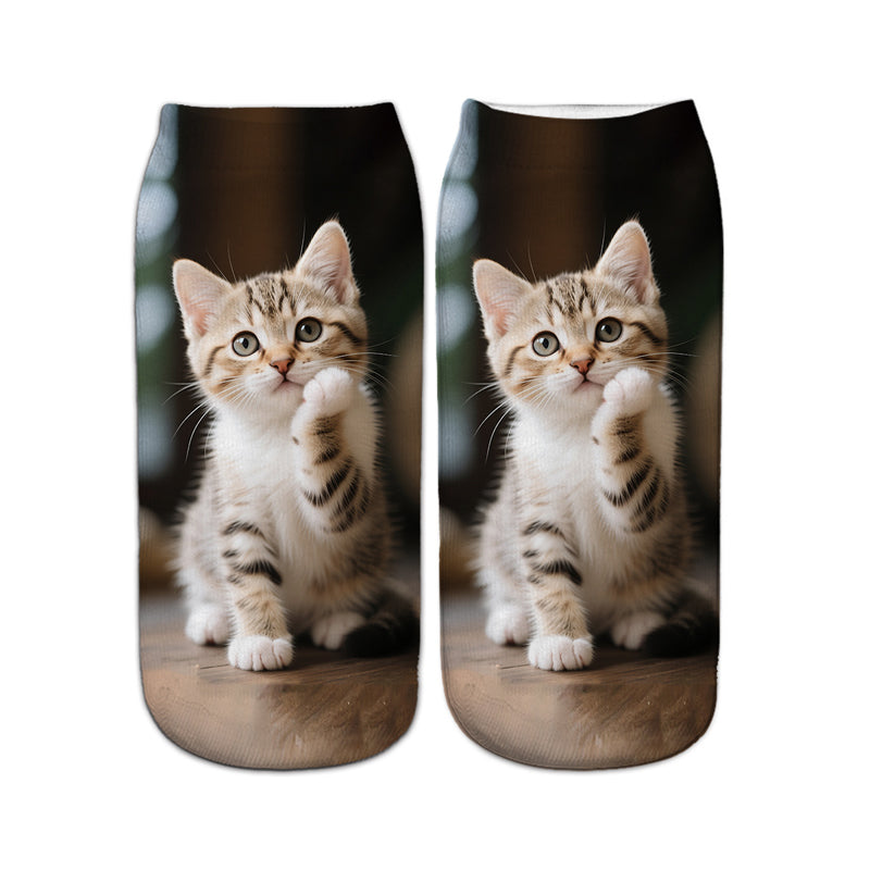 Lässige Socken Mit Animalprint