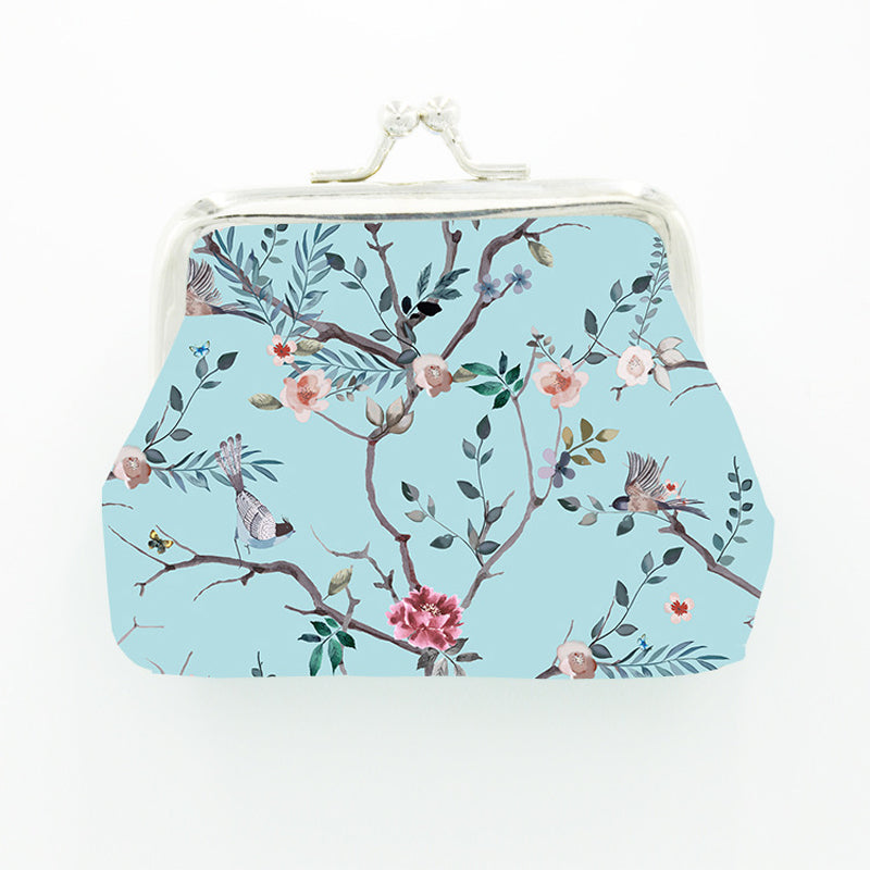 Vintage Geldbörse Mit Blumenmuster