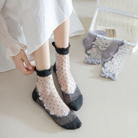 Atmungsaktive Blumensocken