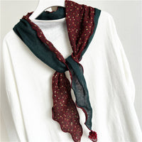 Vintage-Schal Mit Blumenmuster