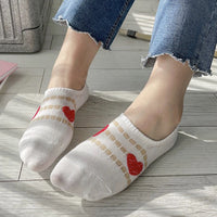 Lässige Socken Mit Herzmuster