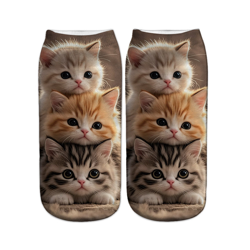 Lässige Socken Mit Animalprint