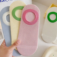 Lässige Socken Mit Farbblockmuster
