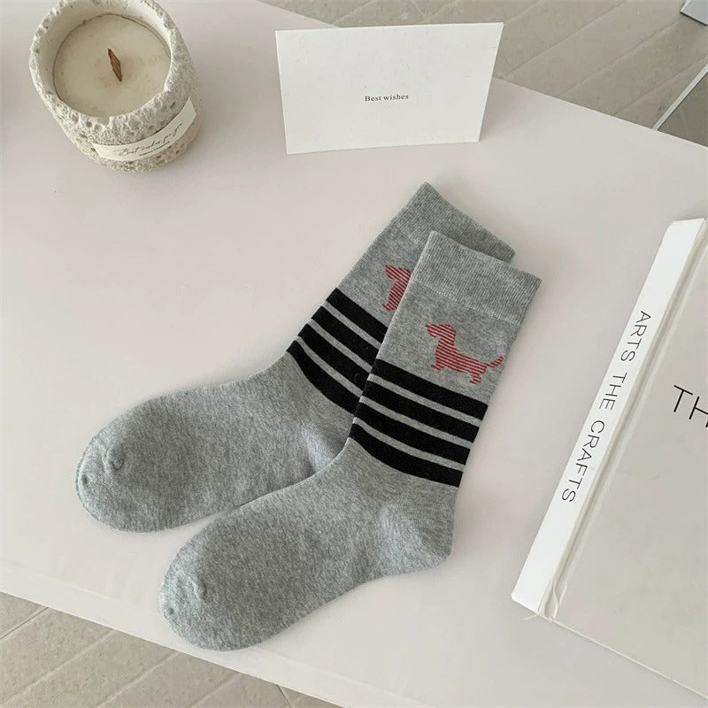 Lässige Socken Mit Hundedruck