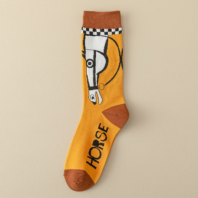 Lässige Socken Mit Tiermuster