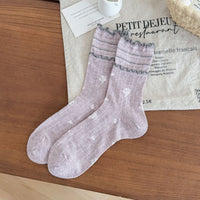 Lässige Socken Mit Blumenmuster