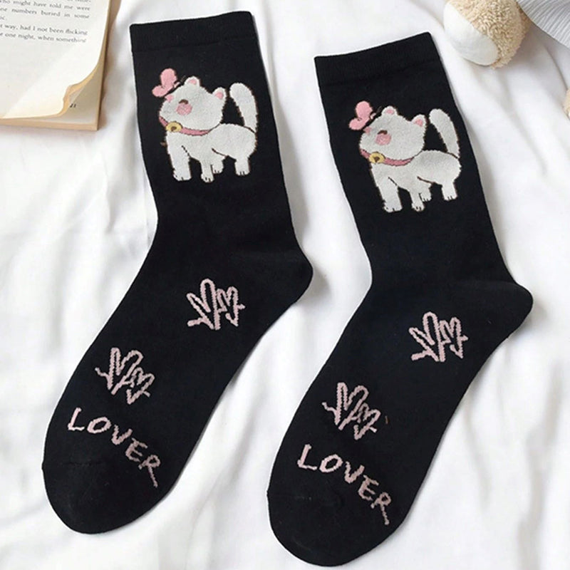 Socken Mit Cartoon-Katzen