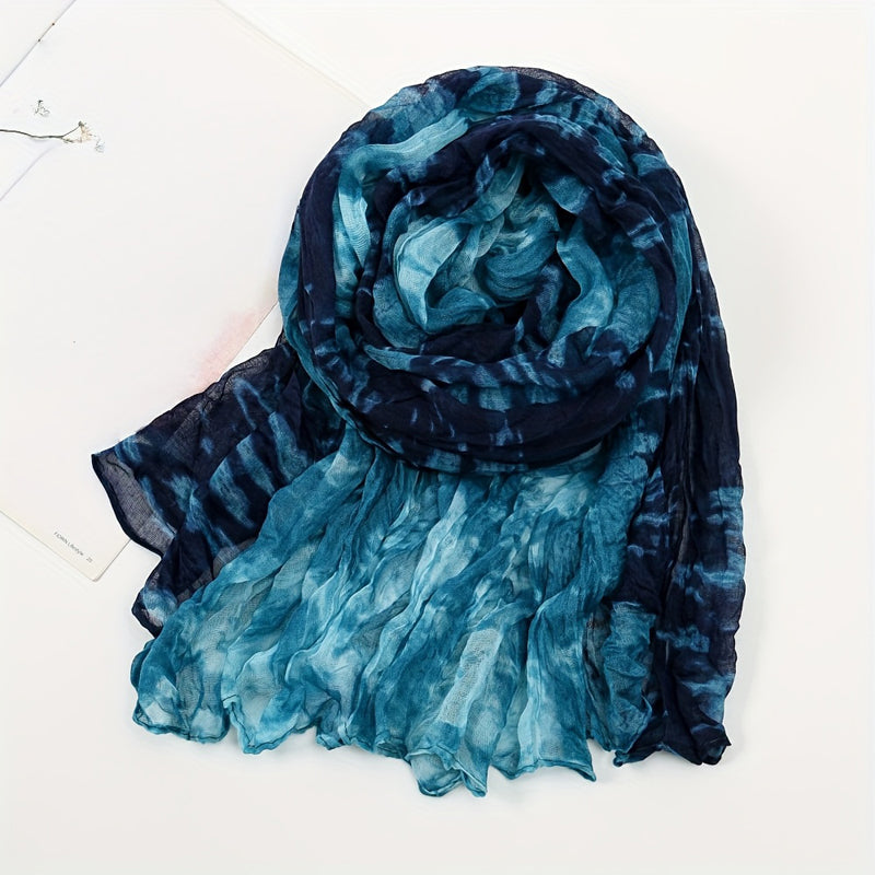 Vintage-Schal Mit Farbverlauf