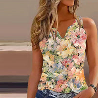 Vintage-Tanktop Mit Blumendruck