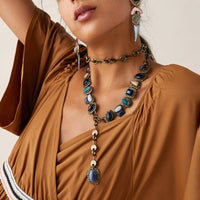 Vintage-Anhänger-Halskette