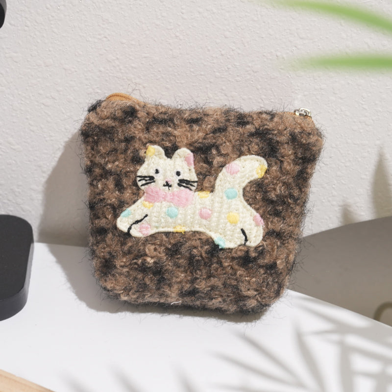 Geldbörse Mit Cartoon-Katze