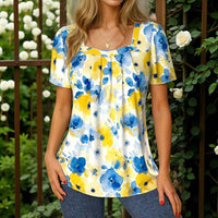 Lässige Bluse Mit Blumenmuster