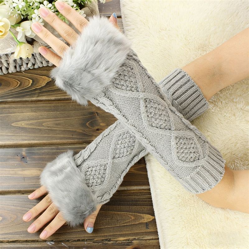 Warme Einfarbige Handschuhe