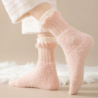 Warme Plüschsocken