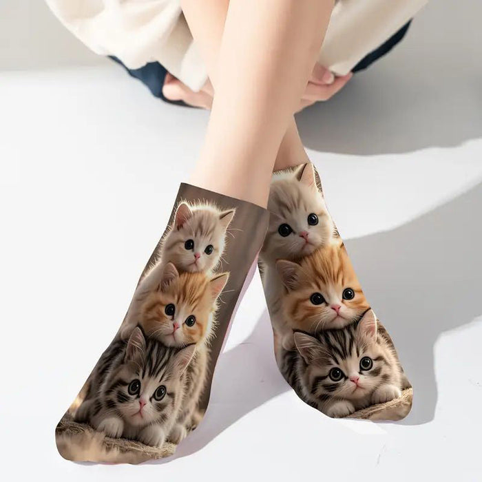 Lässige Socken Mit Animalprint