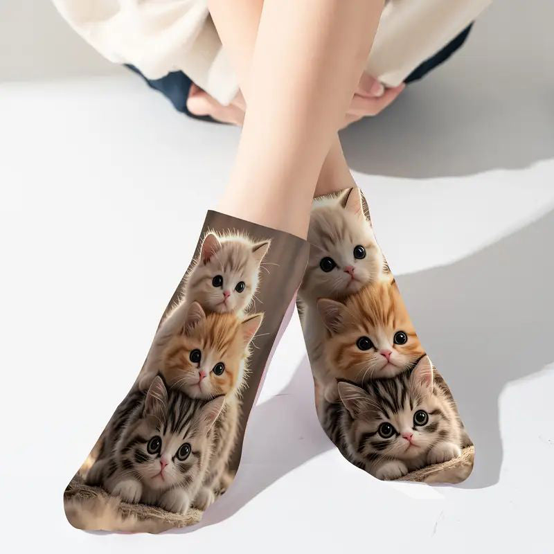 Lässige Socken Mit Animalprint
