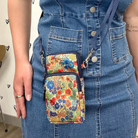 Vintage Tasche Mit Blumenmuster