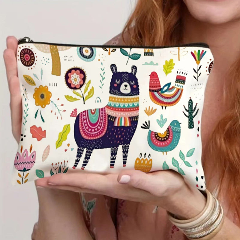 Lässige Tasche Mit Alpakamuster