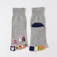 Cartoon-Socken Mit Fünf Zehen