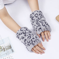 Warme Handschuhe Mit Leopardenmuster