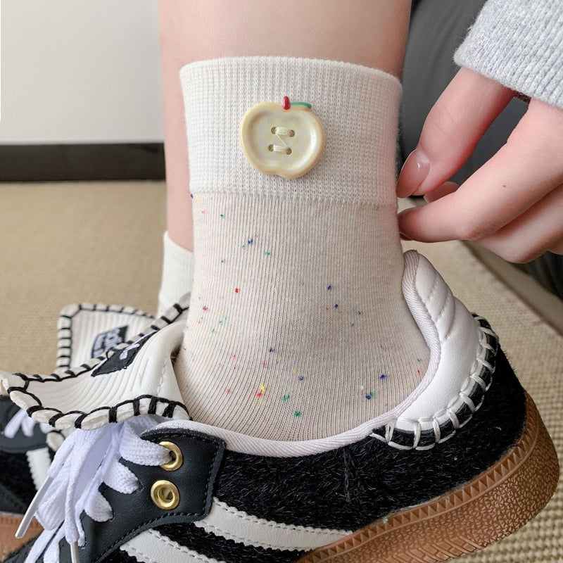Lässige Socken Mit Farbblock