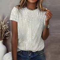 Vintage T-Shirt Mit Blumendruck