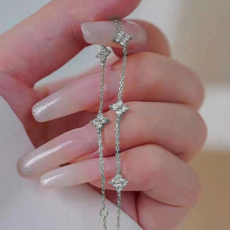 Vintage-Halskette Mit Vierblättrigem Kleeblatt