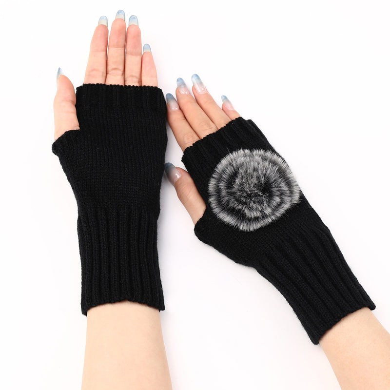 Einfarbig Warme Handschuhe
