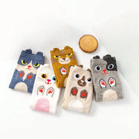 Socken Mit Cartoon-Katze