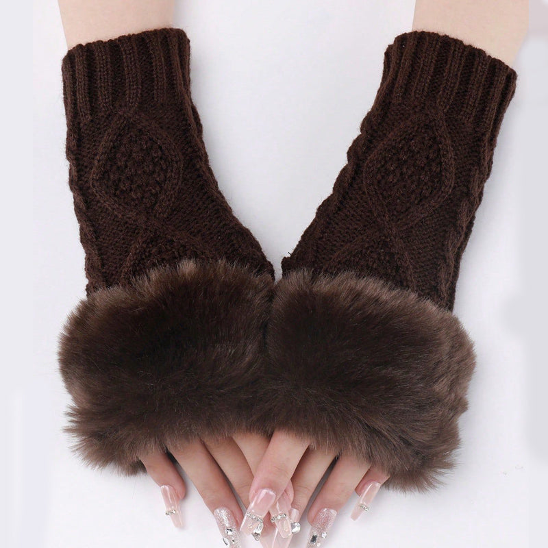 Warme Einfarbige Handschuhe