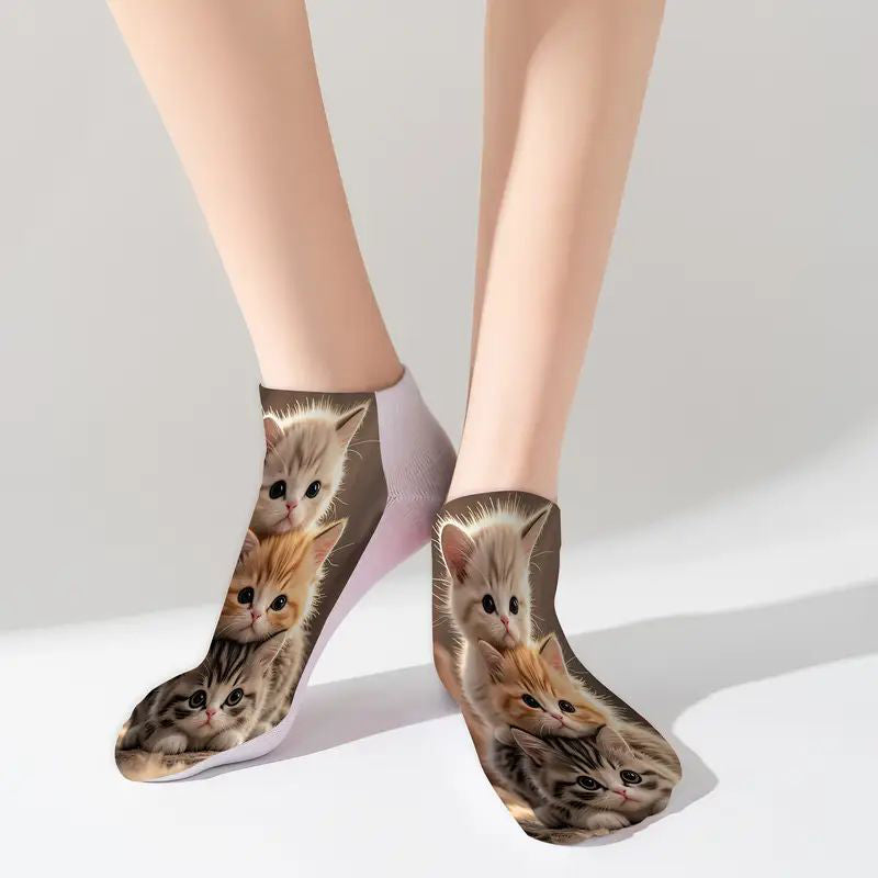 Lässige Socken Mit Animalprint