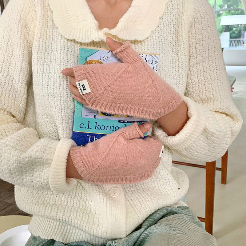 Einfarbige Warme Handschuhe