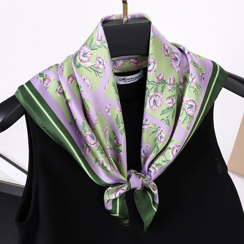 Vintage-Schal Mit Blumenmuster