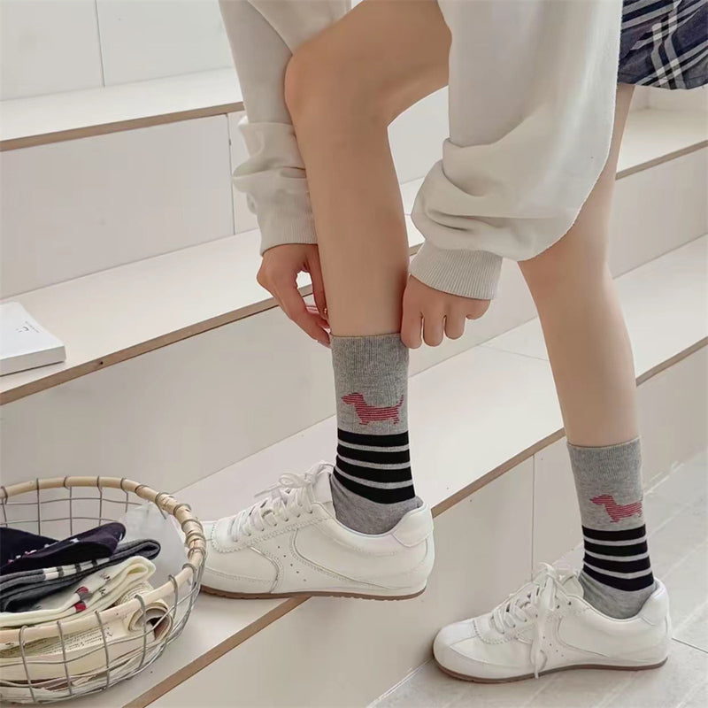 Lässige Socken Mit Hundedruck