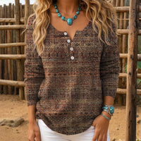 Vintage Lässige Bluse