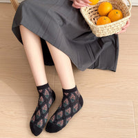 Vintage-Socken Mit Blumenmuster