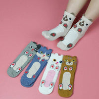Socken Mit Cartoon-Katze