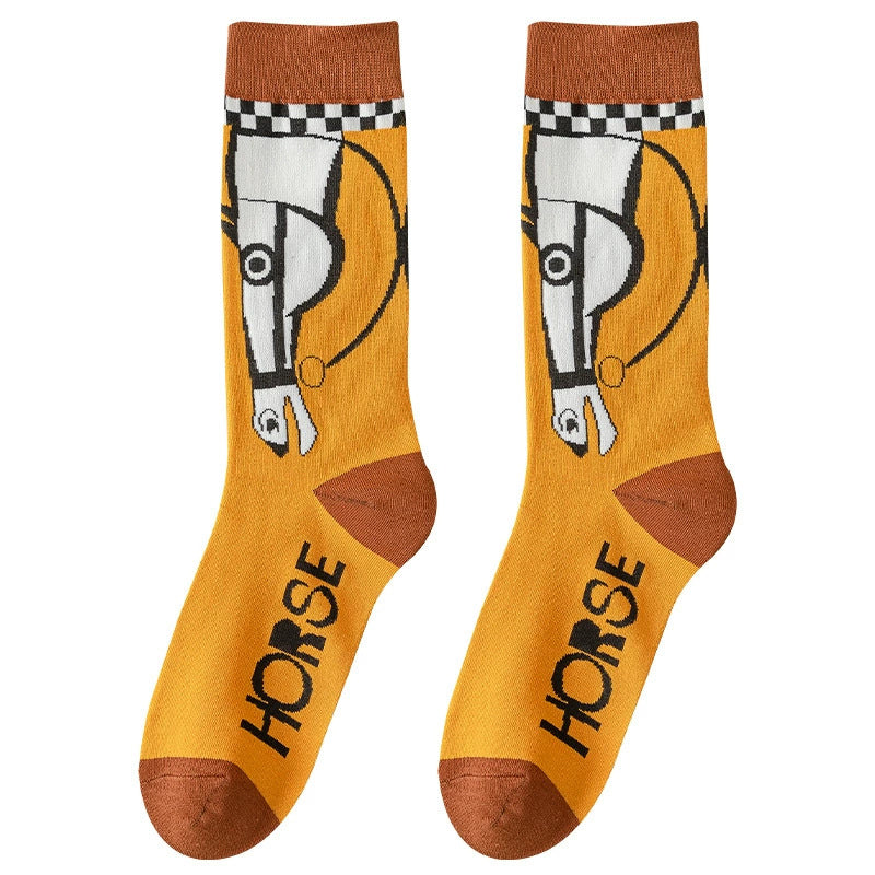 Lässige Socken Mit Tiermuster