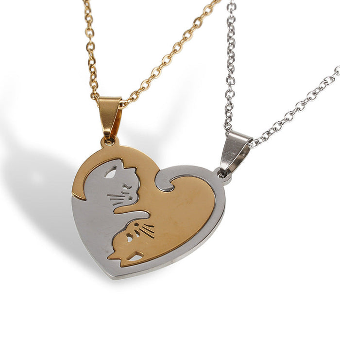 Kreative Halskette Mit Katzenanhänger