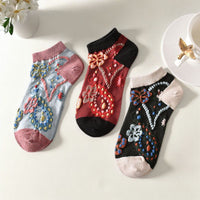 Vintage-Socken Mit Blumenmuster