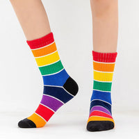 Bunte Gestreifte Socken