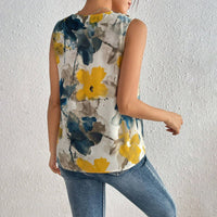 Vintage-Tanktop Mit Blumendruck