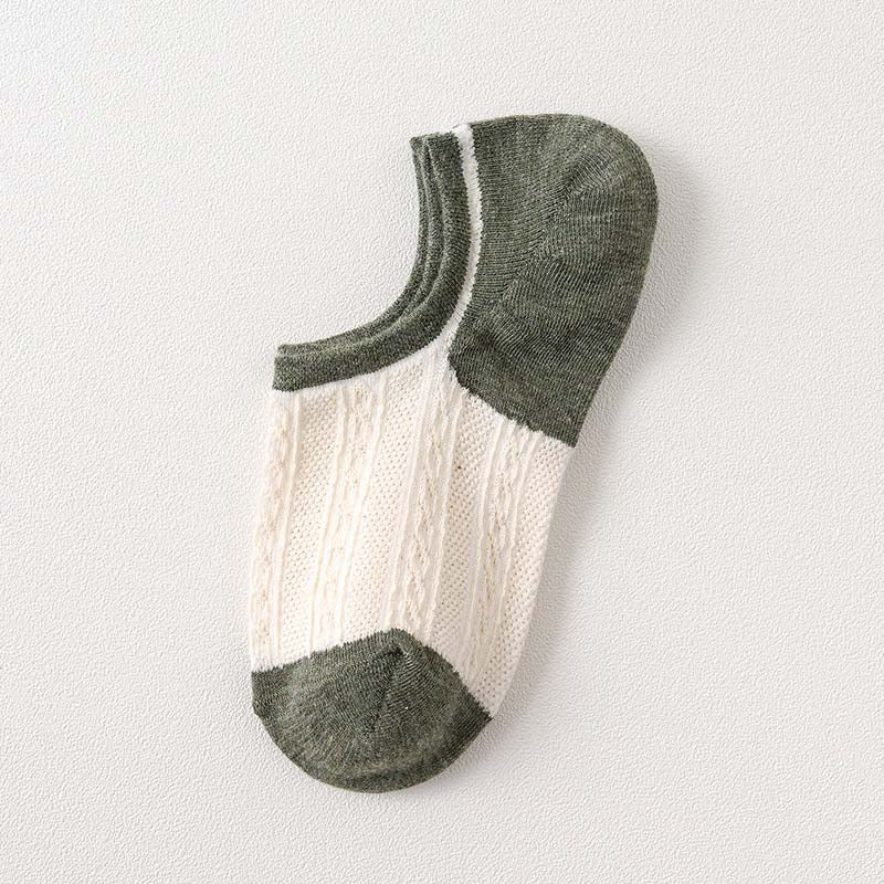 Lässige Socken Mit Farbblock