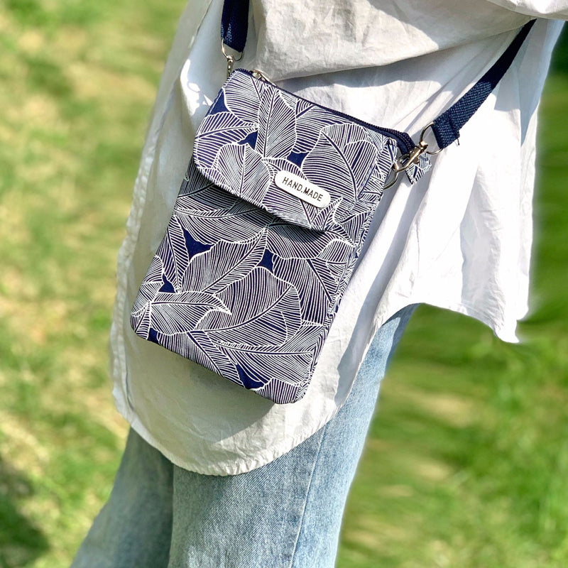Vintage-Tasche Mit Blattmuster