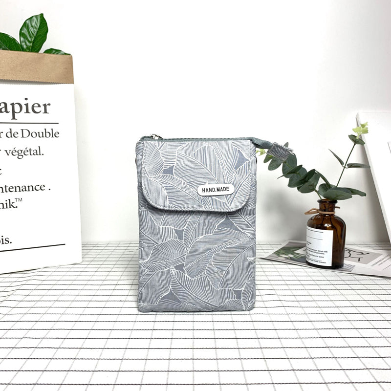 Vintage-Tasche Mit Blattmuster